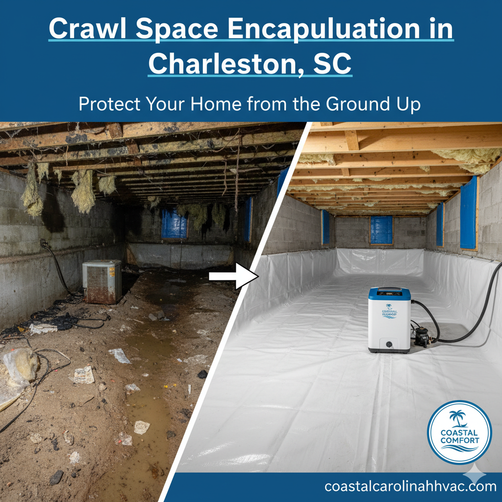 Crawl Space Encapsulation in Charleston, SC | Protect Your Home from the Ground Up with Coastal Carolina Comfort
