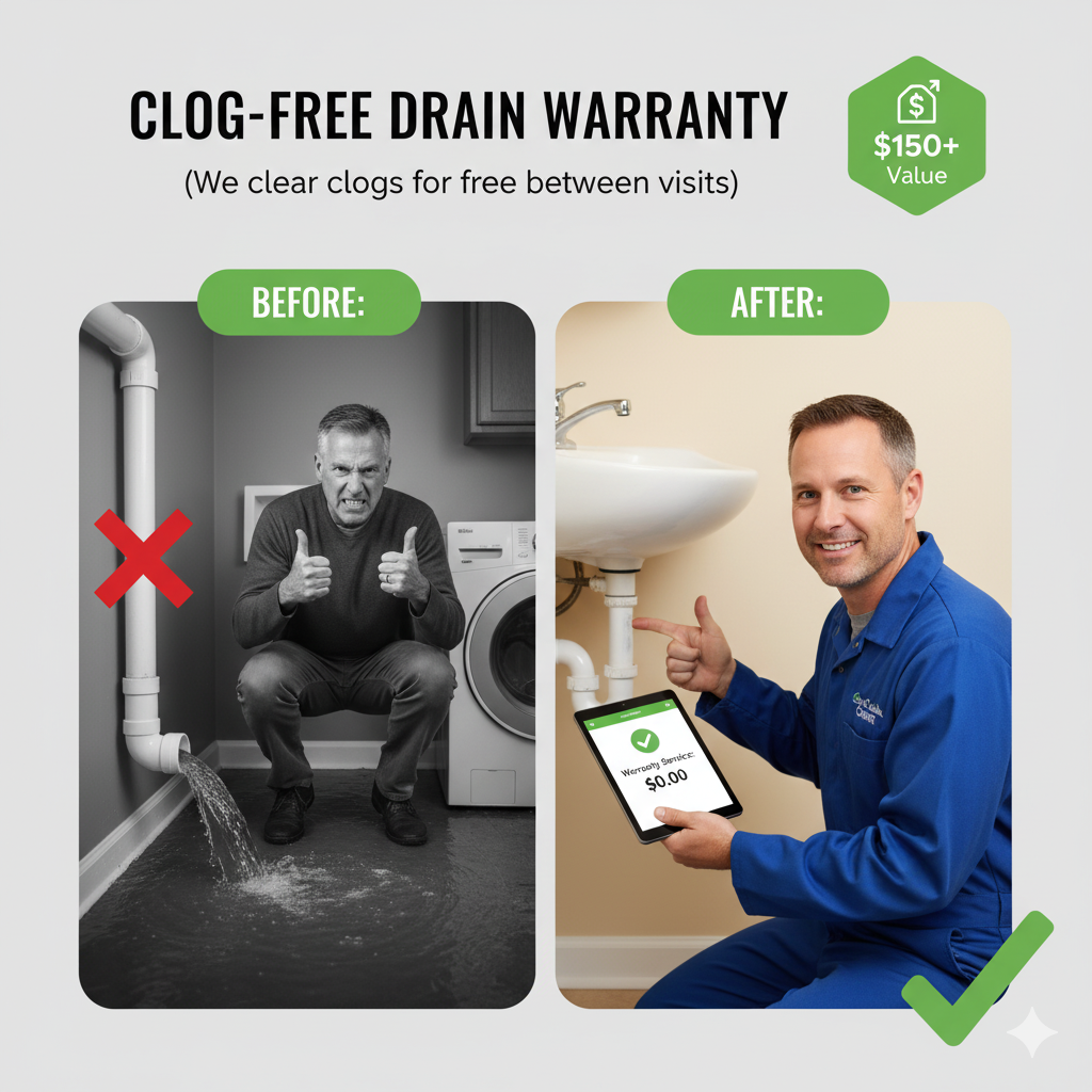 clog free drain warranty